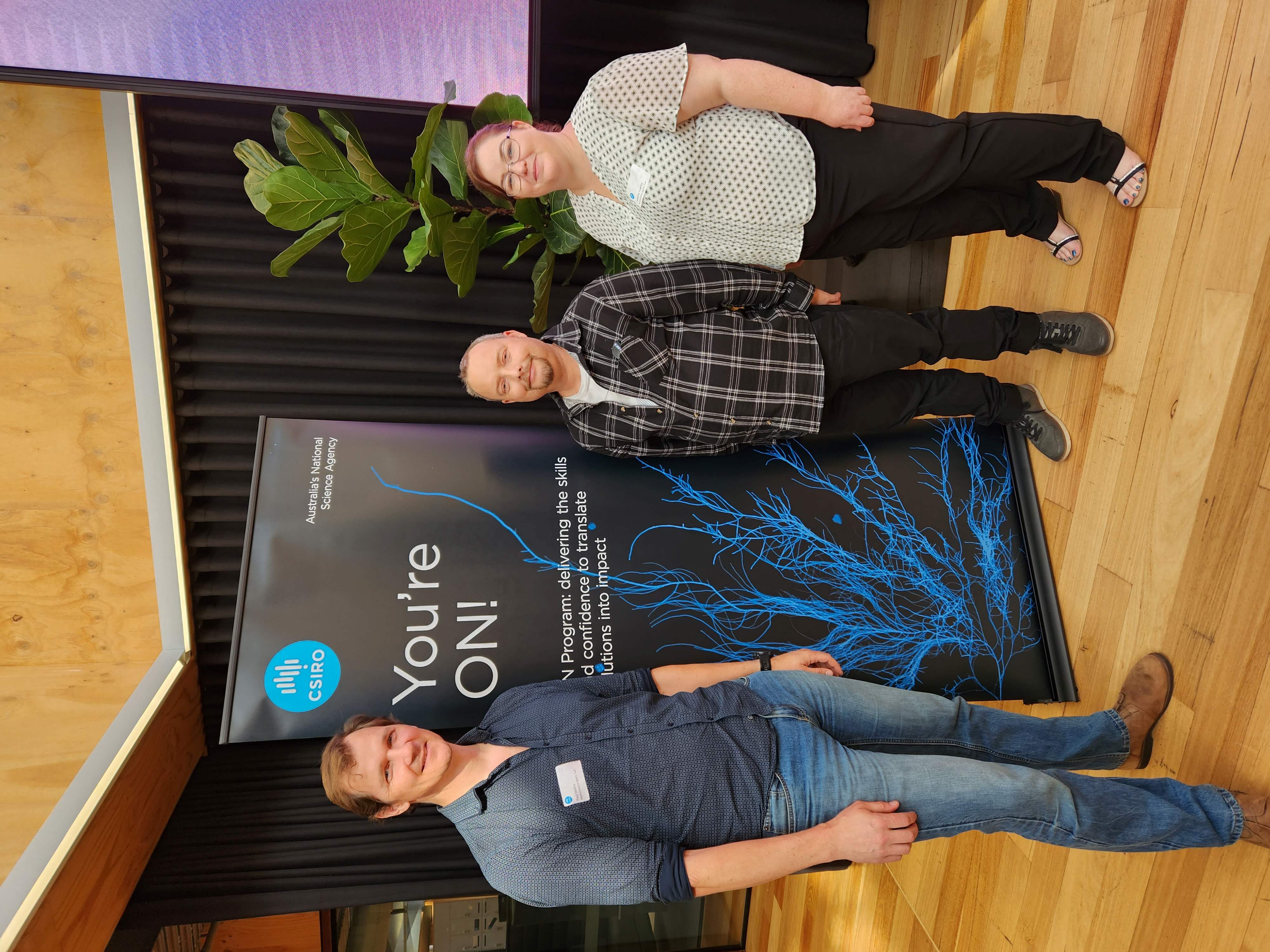 The Performance sports turf team: Dr Paul Melloy, Dr Bradley Campbell and Catherine Sweeney